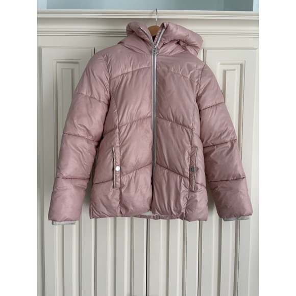 Michael Kors Other - Michael Michael Kors Girls Pink Hooded Zip Up Puffer Coat Size 14
